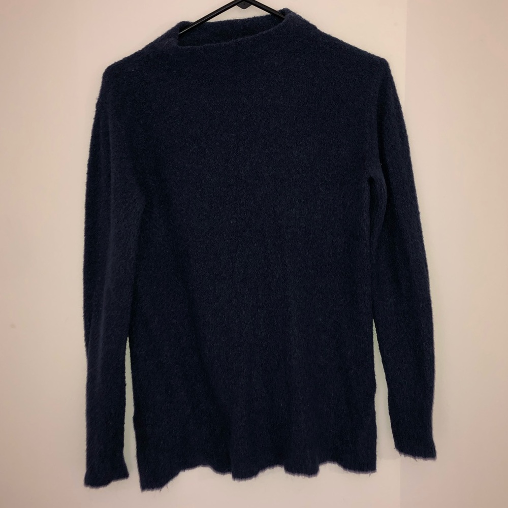 Navy high neck sweatshirt